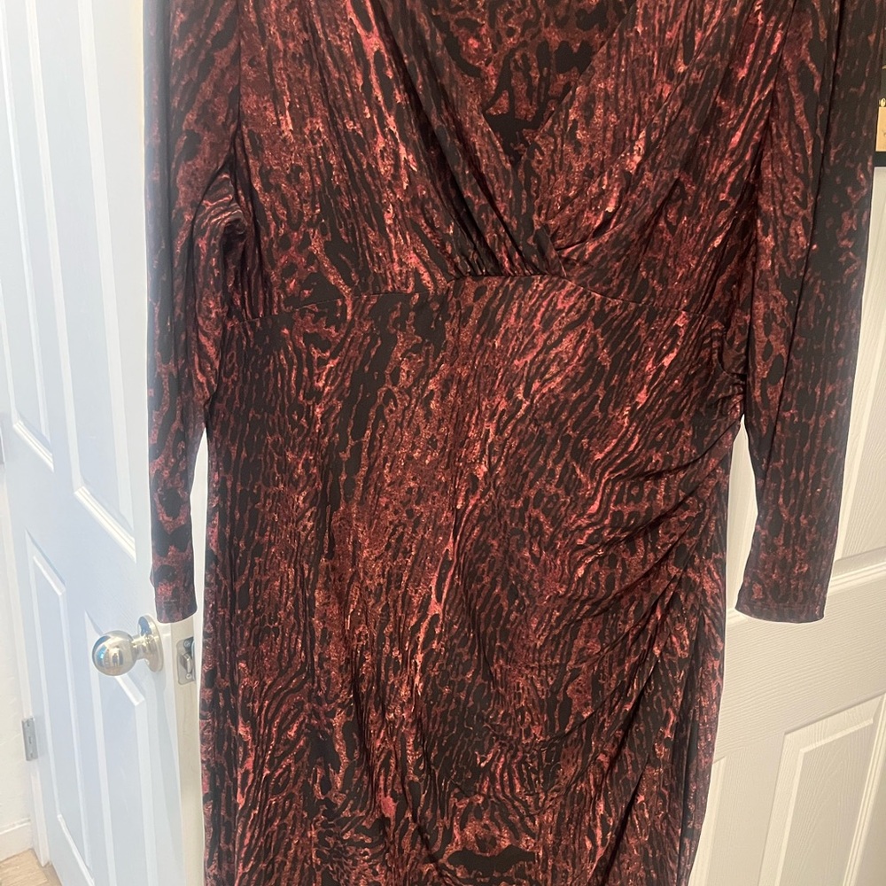 Lauren by Ralph Lauren Leopard Print Dress Size 18